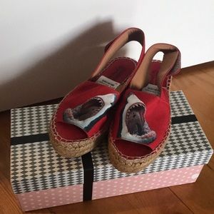 Jeffery Campbell Shark Espadrilles Size 6